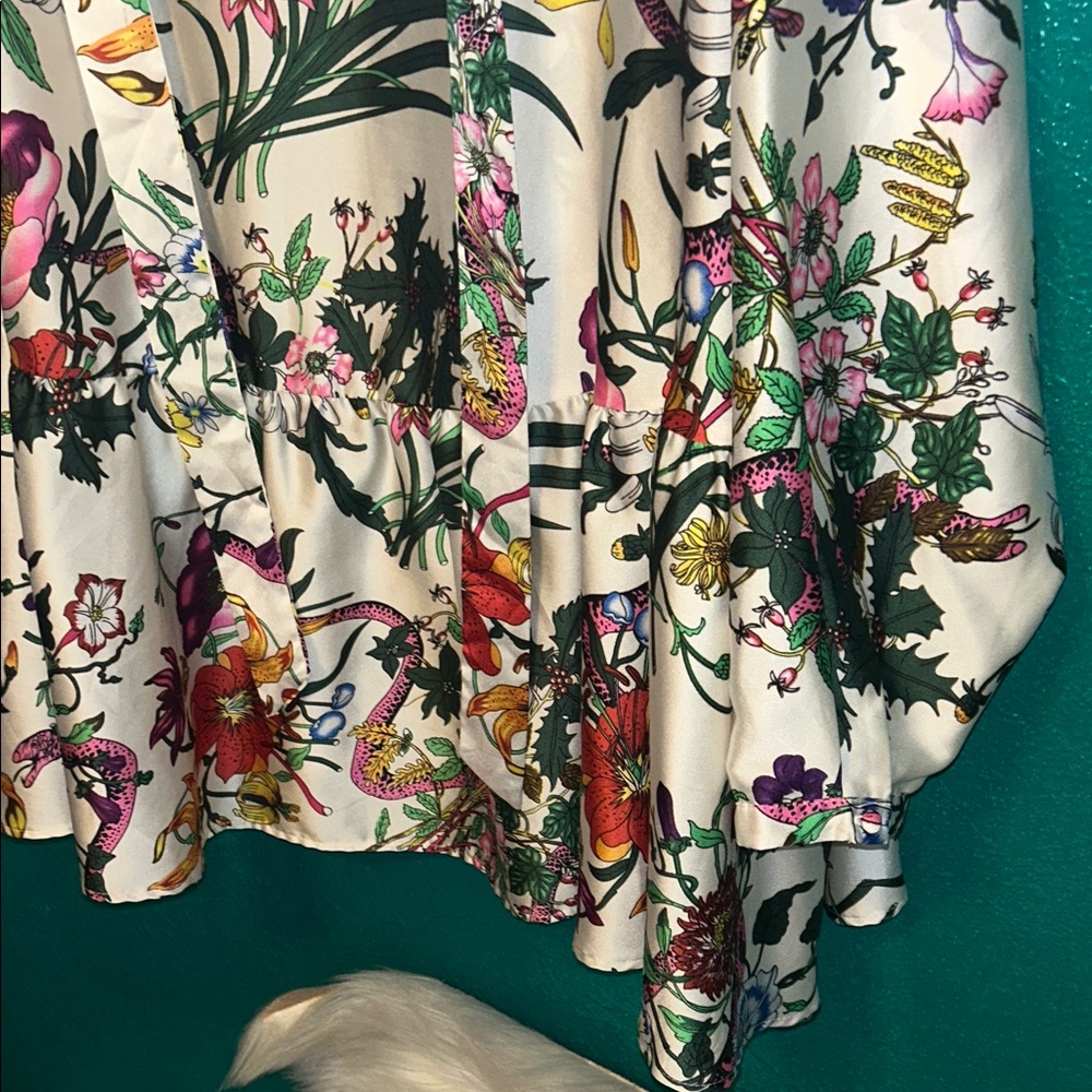 Ellos Floral Women's top/Tunic - Picture 4 of 7